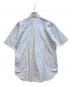 COMME des GARCONS HOMME DEUX (コムデギャルソン オム ドゥ) 半袖ストライプシャツ ブルー サイズ:M：16000円