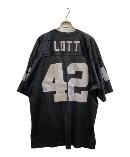 MITCHELL & NESS（ミッチェルアンドネス）MITCHELL & NESS (ミッチェルアンドネス) NFL レイダース ゲームシャツ ブラック サイズ:52の古着・服飾アイテム