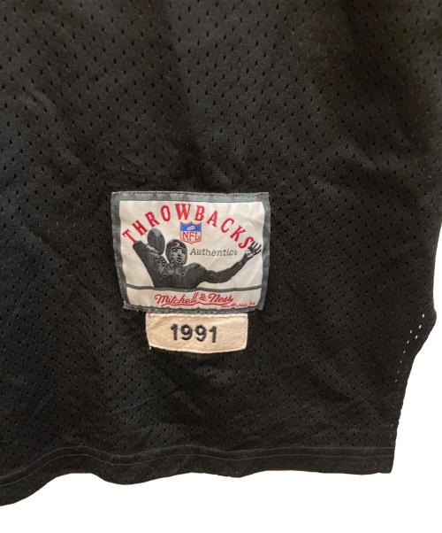 MITCHELL & NESS（ミッチェルアンドネス）MITCHELL & NESS (ミッチェルアンドネス) NFL レイダース ゲームシャツ ブラック サイズ:52の古着・服飾アイテム