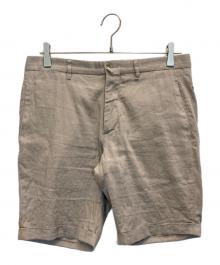 LARDINI（ラルディーニ）の古着「リネンブレンドハーフパンツ」｜ベージュ