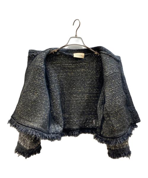 Curensology（カレンソロジー）Curensology (カレンソロジー) ニットツイードジャケット グレー サイズ:FREEの古着・服飾アイテム