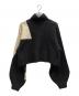 kunth marf (クヌースマーフ) half zip bicolor knit ブラック サイズ:Free：7000円