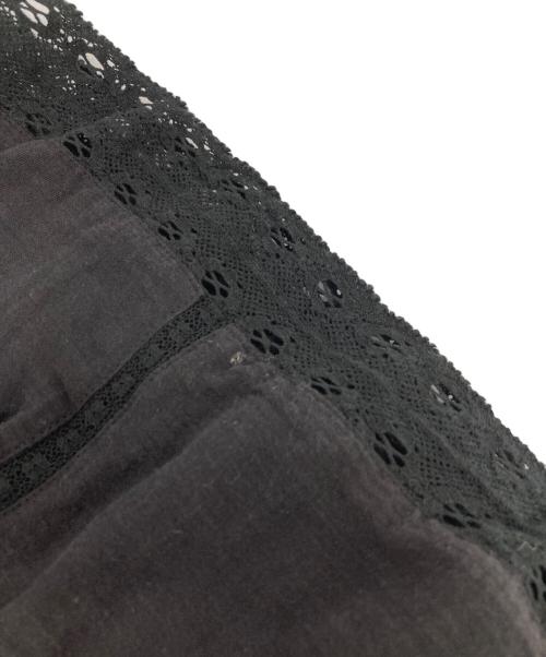 sara mallika（サラマリカ）sara mallika (サラマリカ) GAUZE LACE BIG SLEEVE TOPS ブラック サイズ:-の古着・服飾アイテム