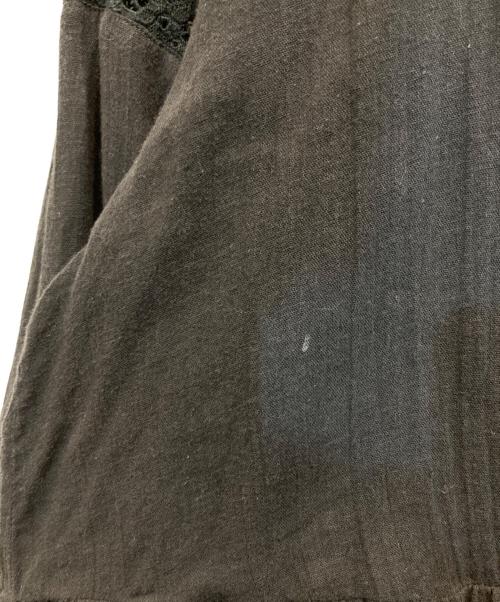 sara mallika（サラマリカ）sara mallika (サラマリカ) GAUZE LACE BIG SLEEVE TOPS ブラック サイズ:-の古着・服飾アイテム