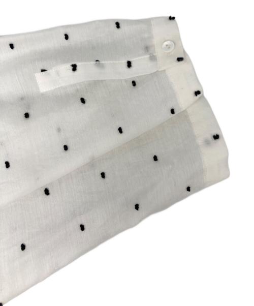 Gemini（ジェミニ）Gemini (ジェミニ) ドットブラウス ホワイト サイズ:Fの古着・服飾アイテム