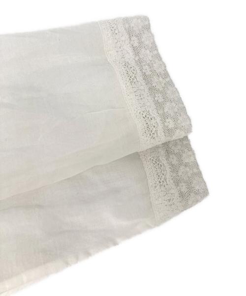 Curensology（カレンソロジー）Curensology (カレンソロジー) L/Sシースルーブラウス ホワイト サイズ:Fの古着・服飾アイテム