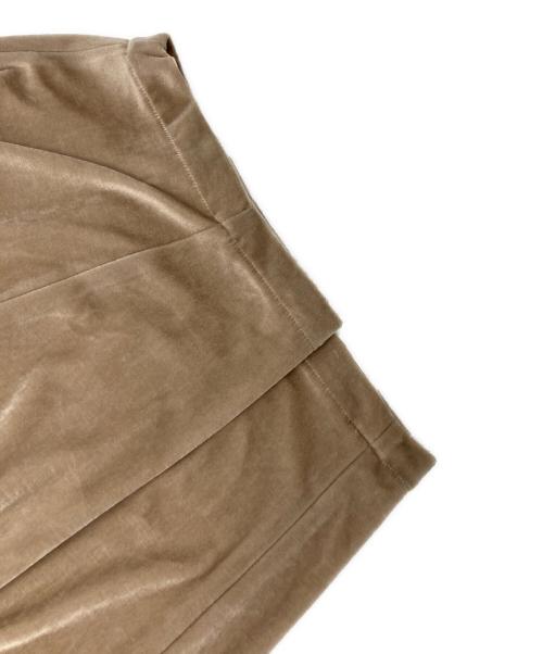 Curensology（カレンソロジー）Curensology (カレンソロジー) ベロア ドロストパンツ ベージュ サイズ:Freeの古着・服飾アイテム