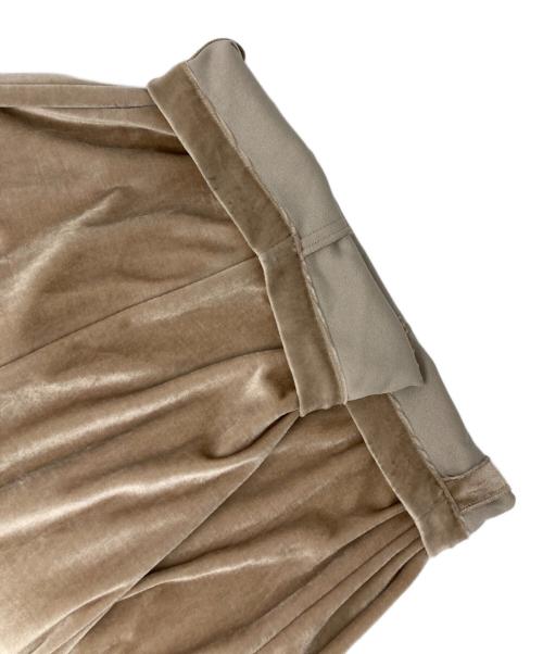 Curensology（カレンソロジー）Curensology (カレンソロジー) ベロア ドロストパンツ ベージュ サイズ:Freeの古着・服飾アイテム