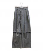 MAISON SPECIALメゾンスペシャル）の古着「2WAYタックスラックス」｜グレー