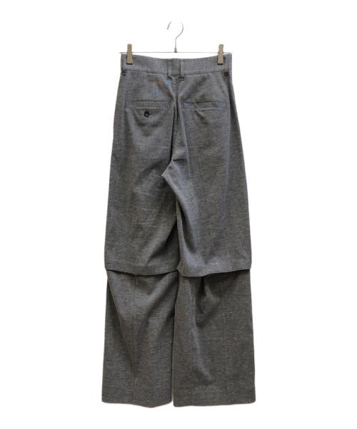 MAISON SPECIAL（メゾンスペシャル）MAISON SPECIAL (メゾンスペシャル) 2WAYタックスラックス グレー サイズ:38の古着・服飾アイテム