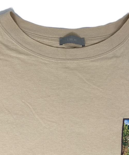 Dior（ディオール）Dior (ディオール) JACK KEROUAC (ジャック ケアルック) バックプリントTシャツ ベージュ サイズ:XSの古着・服飾アイテム