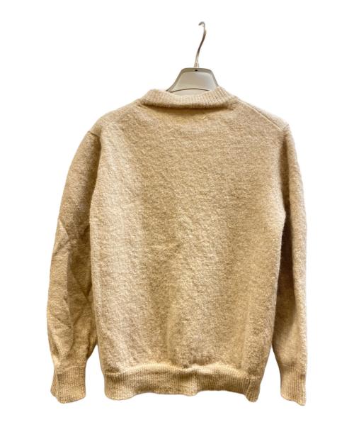 Maison Margiela（メゾンマルジェラ）Maison Margiela (メゾンマルジェラ) ウール アルパカ クルーネックセーター ベージュ サイズ:Sの古着・服飾アイテム