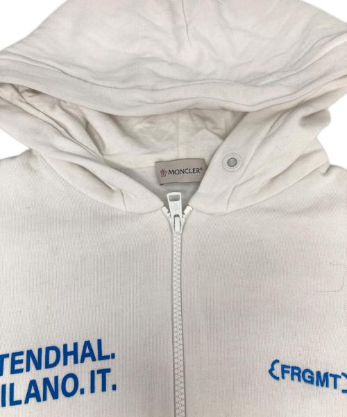 MONCLER（モンクレール）MONCLER (モンクレール) FRAGMENTS (フラグメント) ジップアップパーカー ホワイト サイズ:Mの古着・服飾アイテム