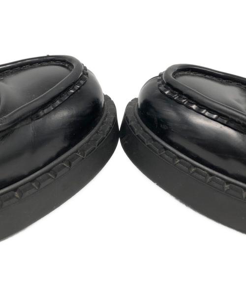 PRADA（プラダ）PRADA (プラダ) Chocolate Brushed Loafers ブラック サイズ:6の古着・服飾アイテム