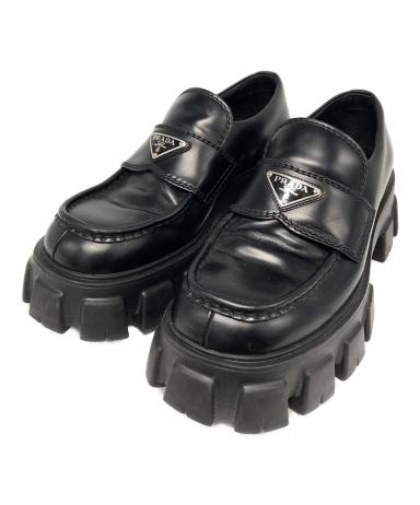 中古・古着通販】PRADA (プラダ) モノリス ブラッシュドレザー