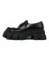 PRADA (プラダ) モノリス ブラッシュドレザー ローファー ブラック サイズ:6：62000円