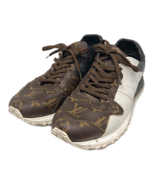 LOUIS VUITTON（ルイ ヴィトン）LOUIS VUITTON (ルイ ヴィトン) ランアウェイ モノグラムスニーカー ブラック×ブラウン サイズ:6の古着・服飾アイテム