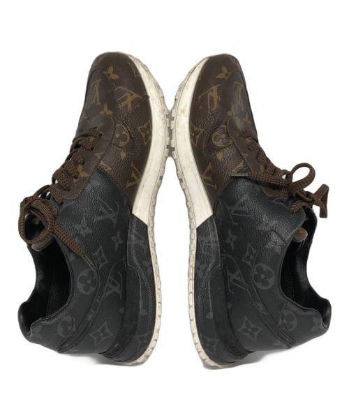 LOUIS VUITTON（ルイ ヴィトン）LOUIS VUITTON (ルイ ヴィトン) ランアウェイ モノグラムスニーカー ブラック×ブラウン サイズ:6の古着・服飾アイテム