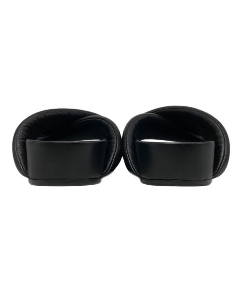 JIL SANDER（ジルサンダー）JIL SANDER (ジルサンダー) クロスストラップサンダル ブラック サイズ:41の古着・服飾アイテム