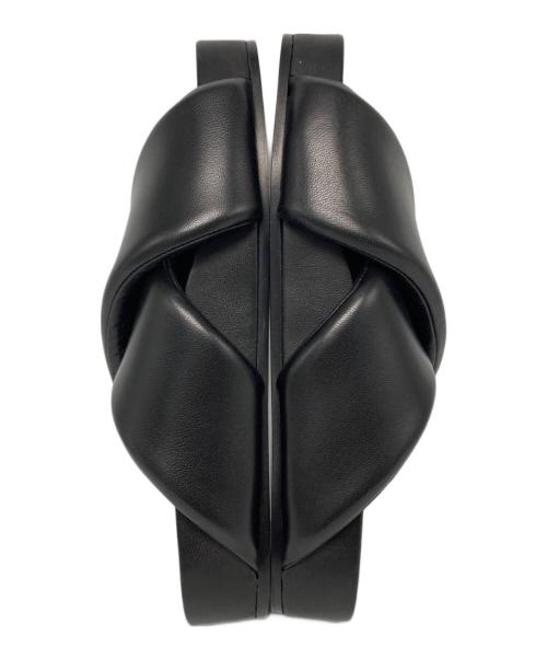 JIL SANDER（ジルサンダー）JIL SANDER (ジルサンダー) クロスストラップサンダル ブラック サイズ:41の古着・服飾アイテム