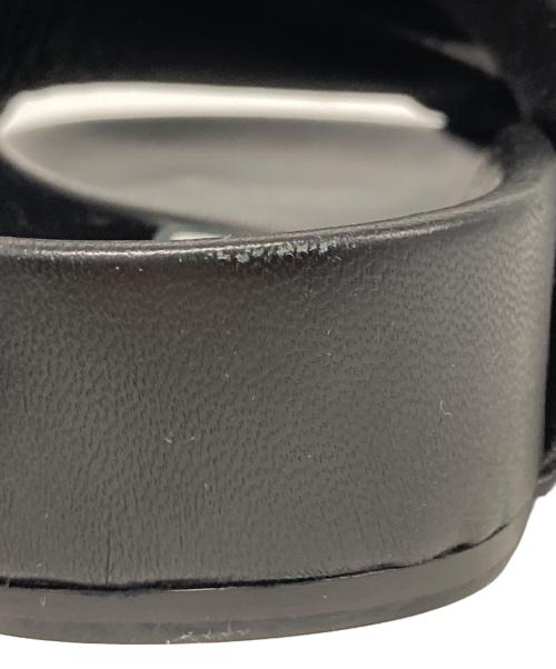 JIL SANDER（ジルサンダー）JIL SANDER (ジルサンダー) クロスストラップサンダル ブラック サイズ:41の古着・服飾アイテム