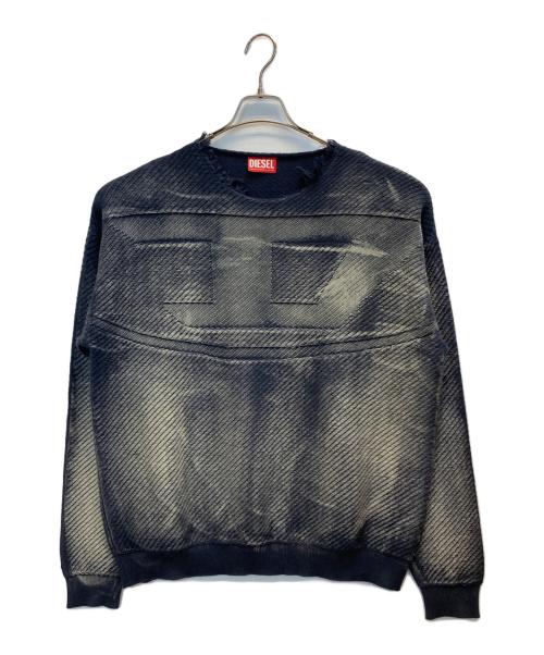 DIESEL（ディーゼル）DIESEL (ディーゼル) K-Klever クルーネックスウェットシャツ グレー サイズ:Ⅿの古着・服飾アイテム