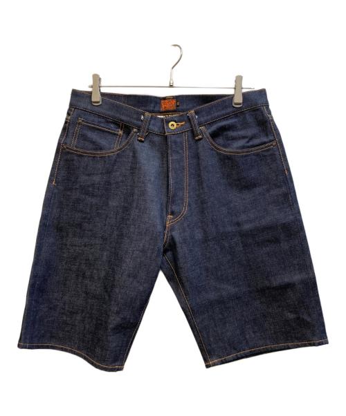 CALEE（キャリー）CALEE (キャリー) ハーフデニムパンツ インディゴ サイズ:34の古着・服飾アイテム