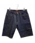 CALEE（キャリー）の古着「ハーフデニムパンツ」｜インディゴ