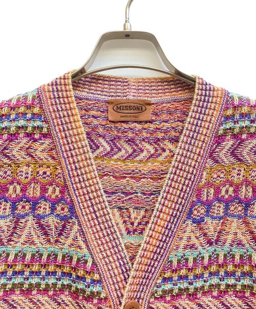 missoni（ミッソーニ）missoni (ミッソーニ) 総柄リネン混ベスト パープル サイズ:記載なしの古着・服飾アイテム