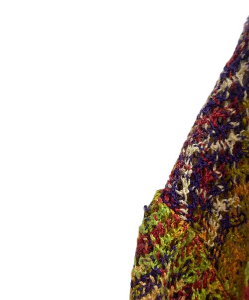 missoni（ミッソーニ）missoni (ミッソーニ) Vネックリネンカーディガン イエロー サイズ:記載なしの古着・服飾アイテム