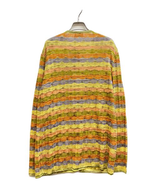 missoni（ミッソーニ）MISSONI (ミッソーニ) Vネックレーヨンカーディガン イエロー サイズ:記載なし 未使用品の古着・服飾アイテム