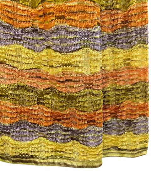 missoni（ミッソーニ）MISSONI (ミッソーニ) Vネックレーヨンカーディガン イエロー サイズ:記載なし 未使用品の古着・服飾アイテム