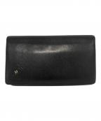 CHANELシャネル）の古着「カメリア CCロングウォレット」｜ブラック