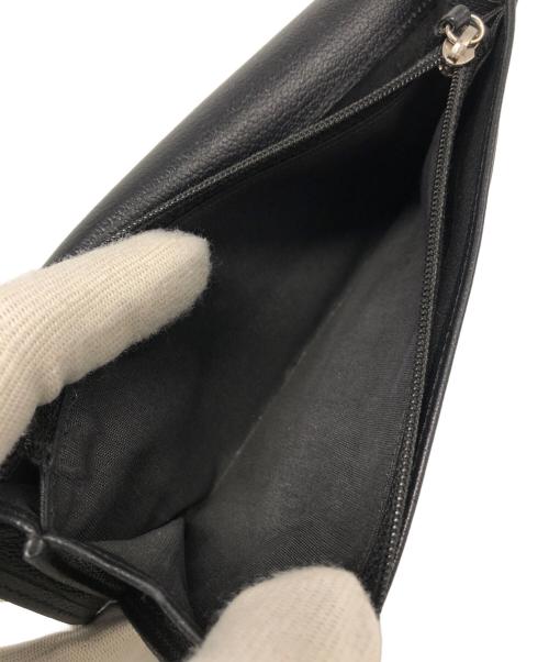 CHANEL（シャネル）CHANEL (シャネル) カメリア CCロングウォレット ブラックの古着・服飾アイテム