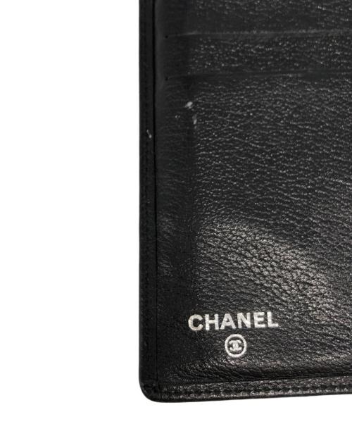 CHANEL（シャネル）CHANEL (シャネル) カメリア CCロングウォレット ブラックの古着・服飾アイテム