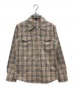 BURBERRY LONDONバーバリーロンドン）の古着「チェックシャツ」｜ベージュ
