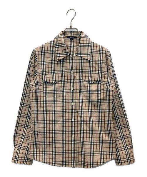 BURBERRY LONDON（バーバリーロンドン）BURBERRY LONDON (バーバリーロンドン) チェックシャツ ベージュ サイズ:40の古着・服飾アイテム