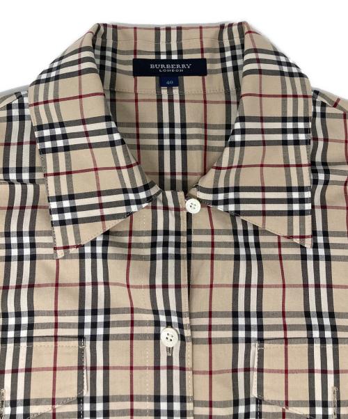 BURBERRY LONDON（バーバリーロンドン）BURBERRY LONDON (バーバリーロンドン) チェックシャツ ベージュ サイズ:40の古着・服飾アイテム
