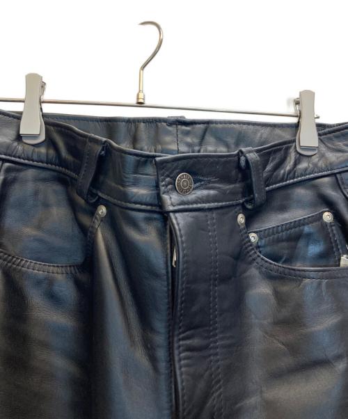 Schott（ショット）Schott (ショット) レザーパンツ ブラック サイズ:32の古着・服飾アイテム
