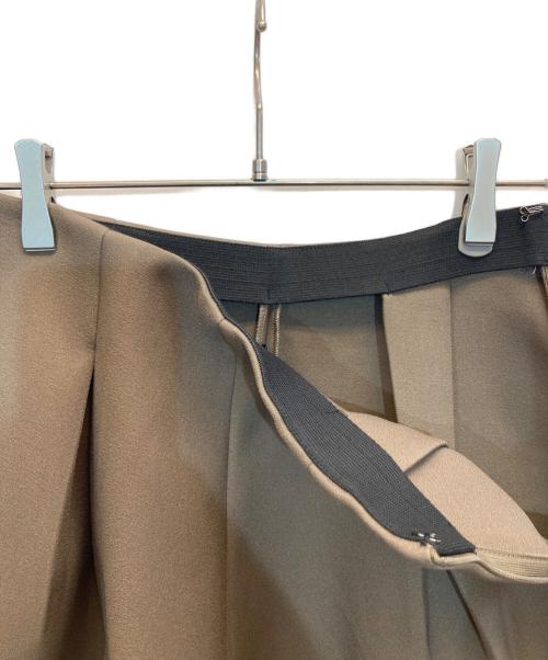 ELFRANK（エルフランク）ELFRANK (エルフランク) ボンディングタックフレアスカート ブラウン サイズ:F 未使用品の古着・服飾アイテム