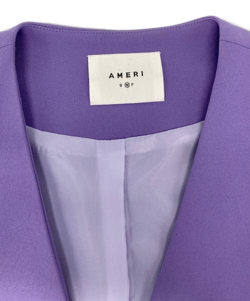Ameri（アメリ）Ameri (アメリ) BOX VEST SET UP パープル サイズ:Mの古着・服飾アイテム
