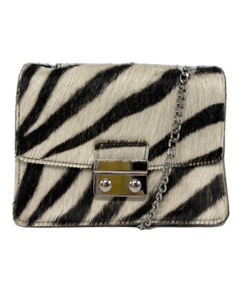 JUNYA WATANABE COMME des GARCONS（ジュンヤワタナベ コムデギャルソン）JUNYA WATANABE COMME des GARCONS ((ジュンヤワタナベ コムデギャルソン) Leopard Shoulder Bag ホワイト×ブラックの古着・服飾アイテム