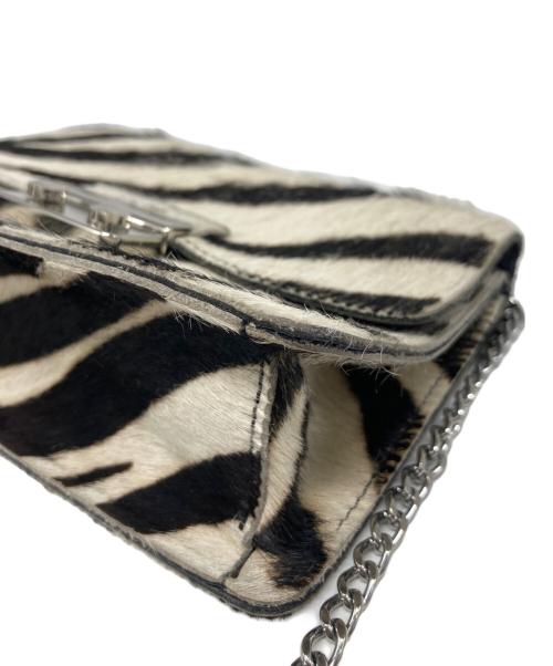 JUNYA WATANABE COMME des GARCONS（ジュンヤワタナベ コムデギャルソン）JUNYA WATANABE COMME des GARCONS ((ジュンヤワタナベ コムデギャルソン) Leopard Shoulder Bag ホワイト×ブラックの古着・服飾アイテム