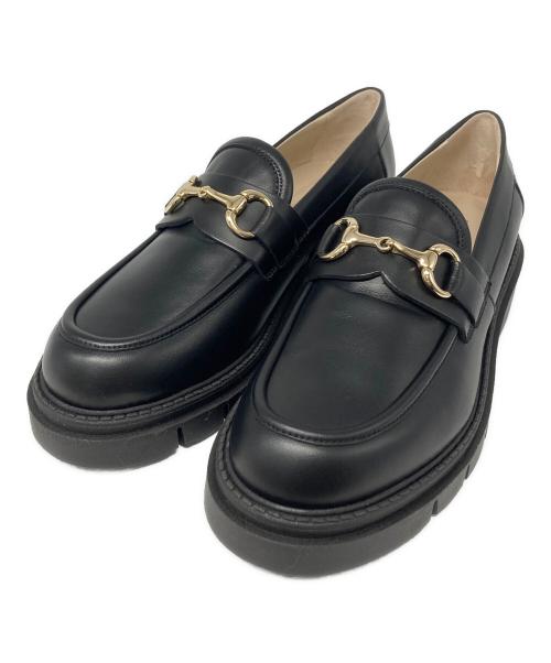 CORSO ROMA 9（コルソローマノーヴェ）CORSO ROMA 9 (コルソローマノーヴェ) 厚底ビットローファー ブラック サイズ:36の古着・服飾アイテム