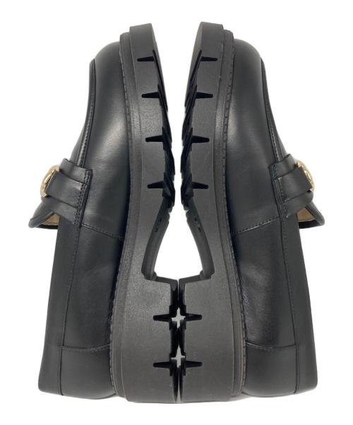 CORSO ROMA 9（コルソローマノーヴェ）CORSO ROMA 9 (コルソローマノーヴェ) 厚底ビットローファー ブラック サイズ:36の古着・服飾アイテム