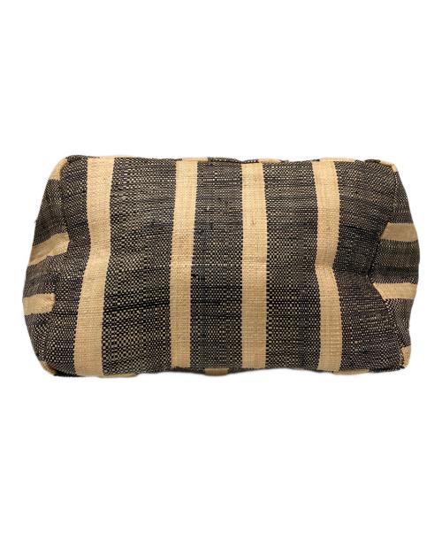 MAISON N.H PARIS（メゾン・エヌ・アッシュ・パリ）MAISON N.H PARIS (メゾン・エヌ・アッシュ・パリ) Raffia Shopping Bag ブラックの古着・服飾アイテム