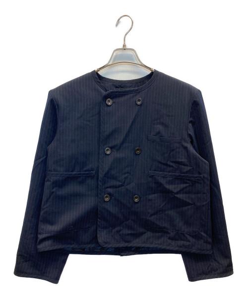 JOURNAL STANDARD（ジャーナルスタンダード）JOURNAL STANDARD (ジャーナルスタンダード) ダブルブレストクルーネックジャケット ネイビー サイズ:-の古着・服飾アイテム