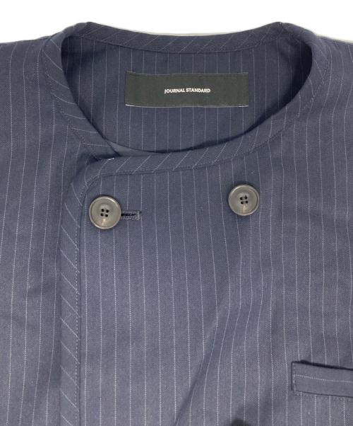 JOURNAL STANDARD（ジャーナルスタンダード）JOURNAL STANDARD (ジャーナルスタンダード) ダブルブレストクルーネックジャケット ネイビー サイズ:-の古着・服飾アイテム