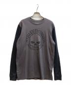 HARLEY-DAVIDSONハーレーダビッドソン）の古着「プリントカットソー」｜グレー
