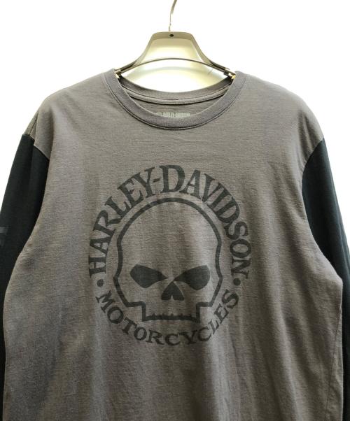 HARLEY-DAVIDSON（ハーレーダビッドソン）HARLEY-DAVIDSON (ハーレーダビッドソン) プリントカットソー グレー サイズ:Mの古着・服飾アイテム